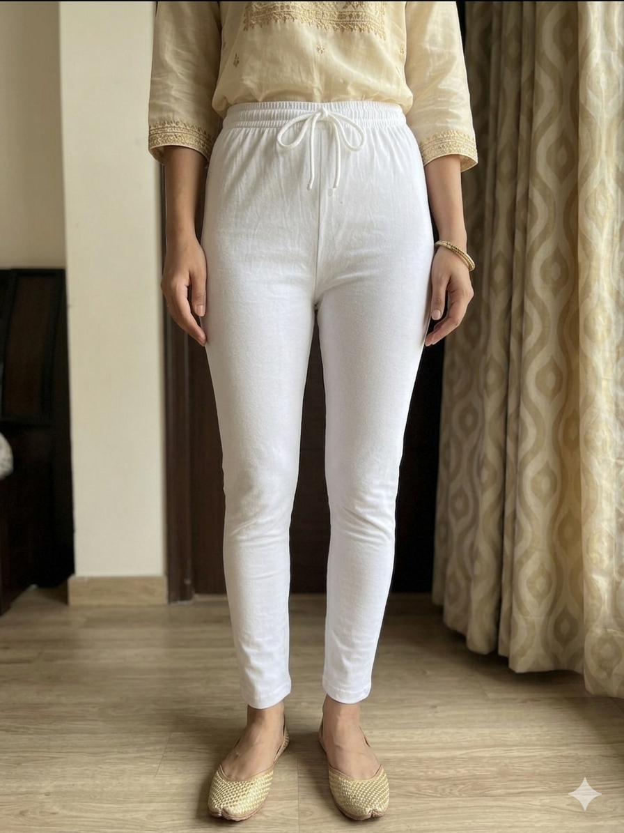 The Classic White Pant-Style Legging