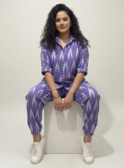 Lavender Ikat Co-ord Set