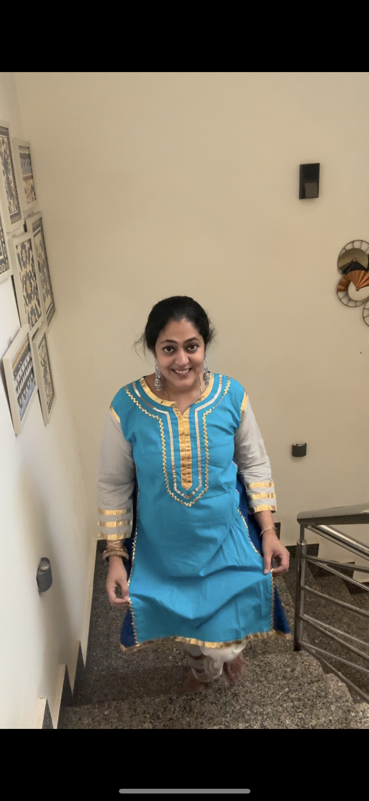Kareena Kapoor-Inspired Gota Patti Cotton Kurta Set