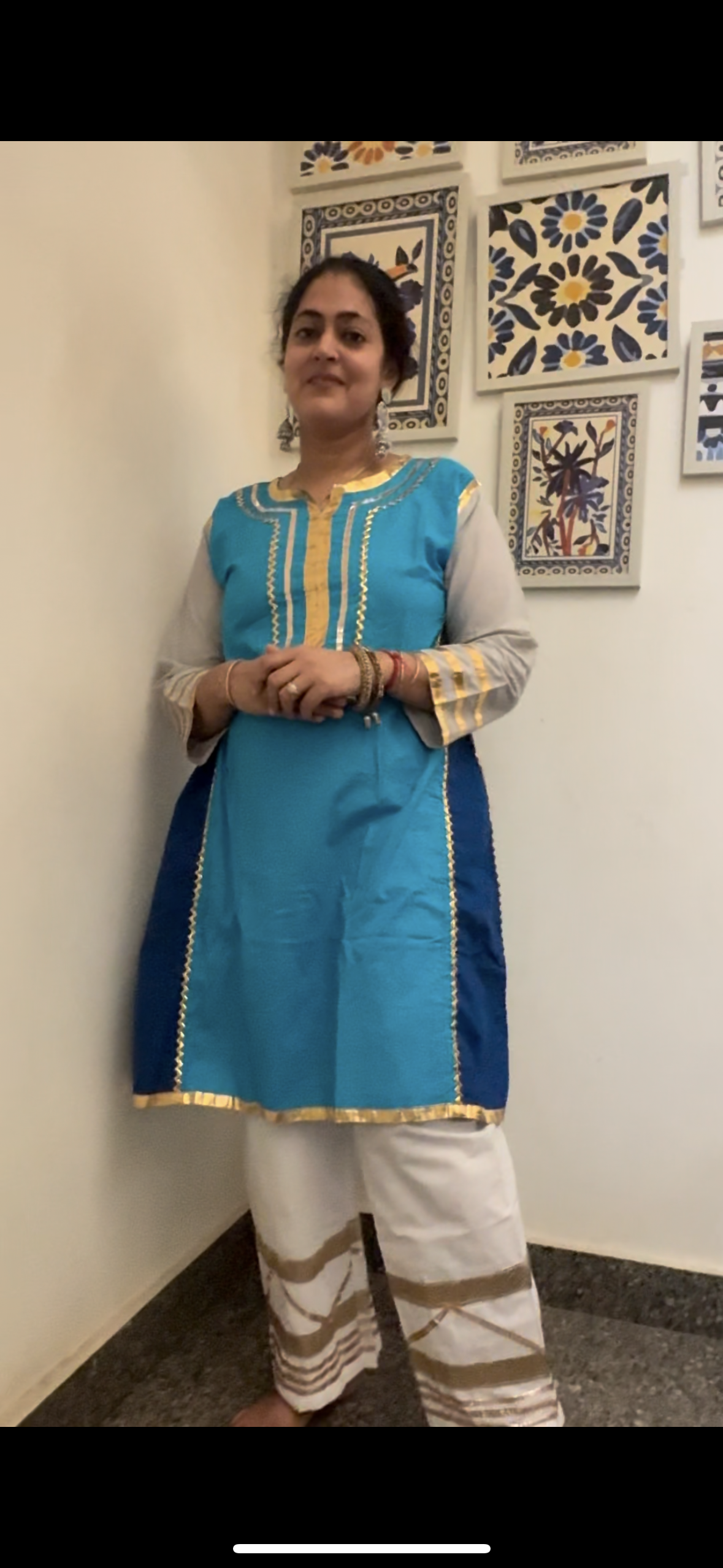 Kareena Kapoor-Inspired Gota Patti Cotton Kurta Set