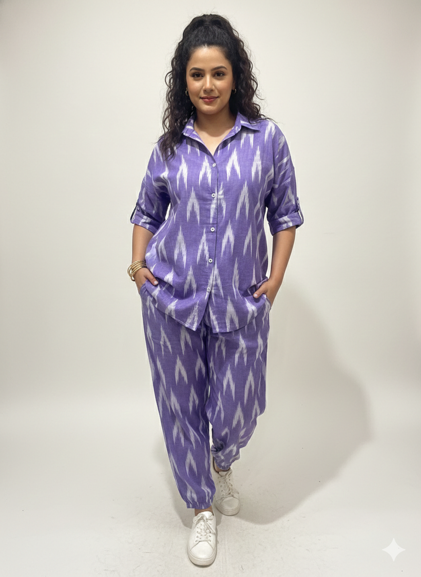 Lavender Ikat Co-ord Set