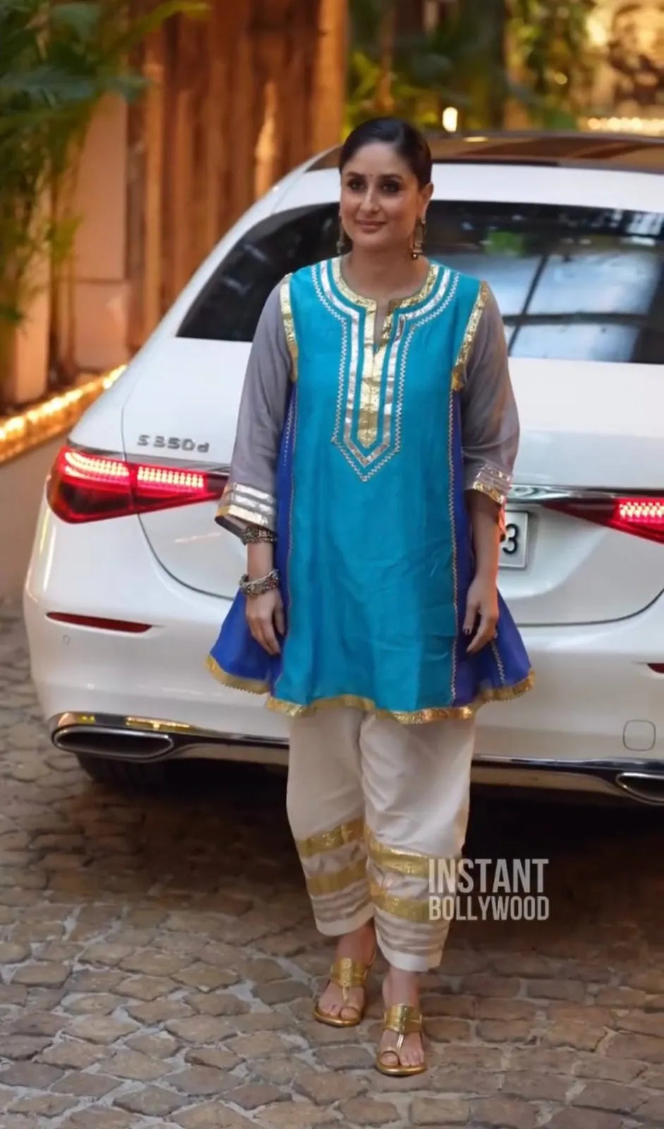 Kareena Kapoor-Inspired Gota Patti Cotton Kurta Set