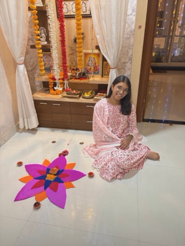 Shrishti says :-I absolutely love the pure cotton hand-block Sharara I bought from Shop With Radhya!