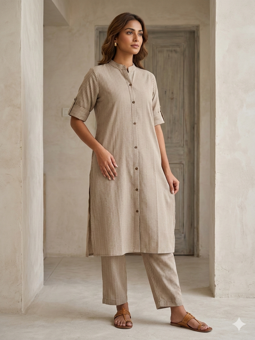 Katha Cotton 2-Piece Set: Minimalist Comfort