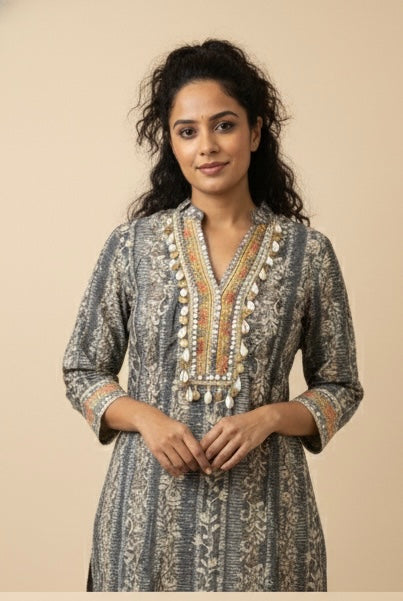 The Grey Floral Co-ord Set