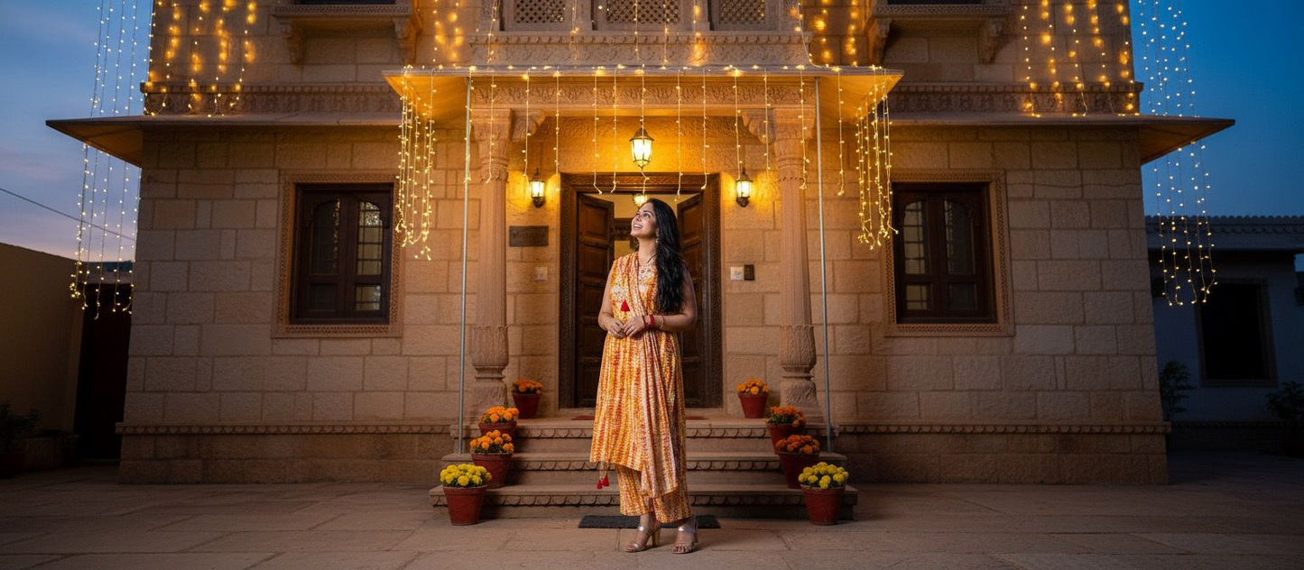 The "Noor" Festive Rayon Sharara Set