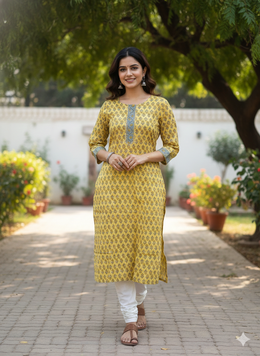 The Heritage Bloom Kurti