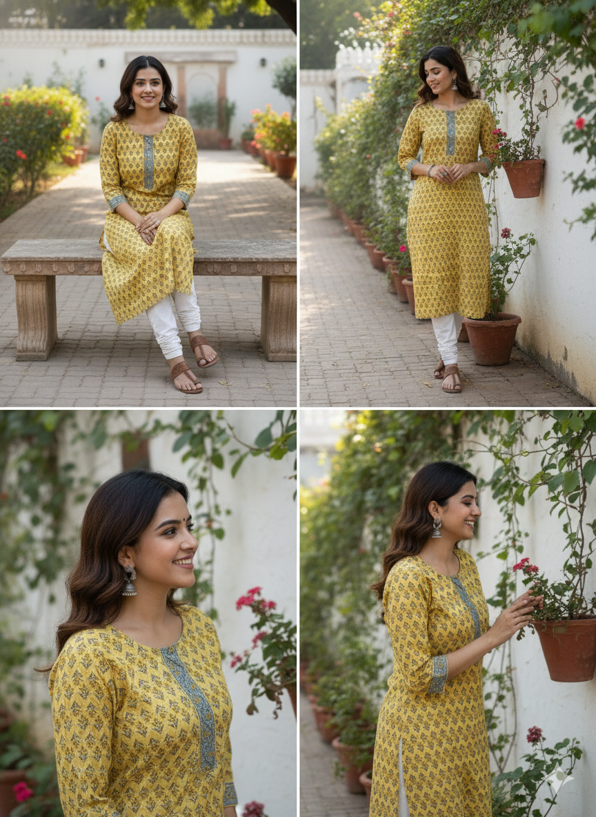 The Heritage Bloom Kurti