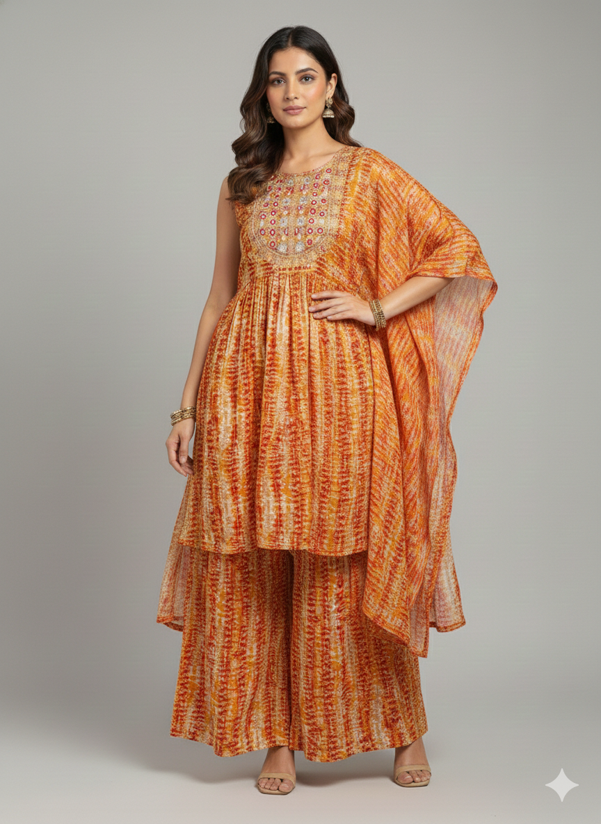 The "Noor" Festive Rayon Sharara Set