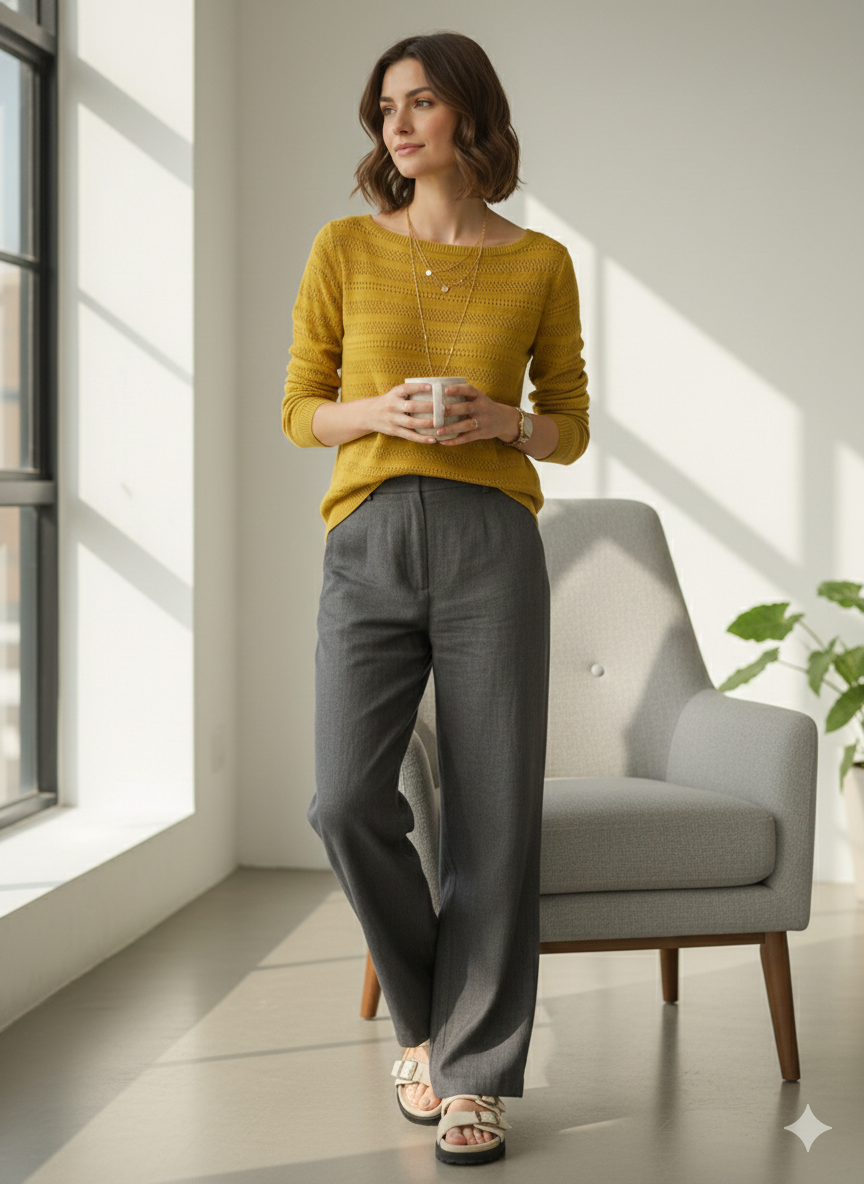 The Aurelia Pointelle Knit Top