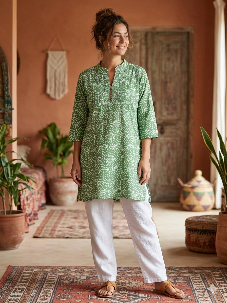 Verdant Vista Kurti