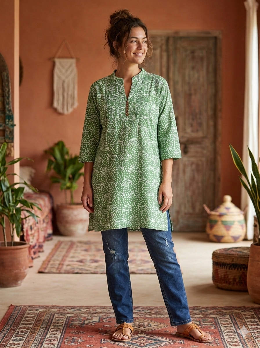 Verdant Vista Kurti