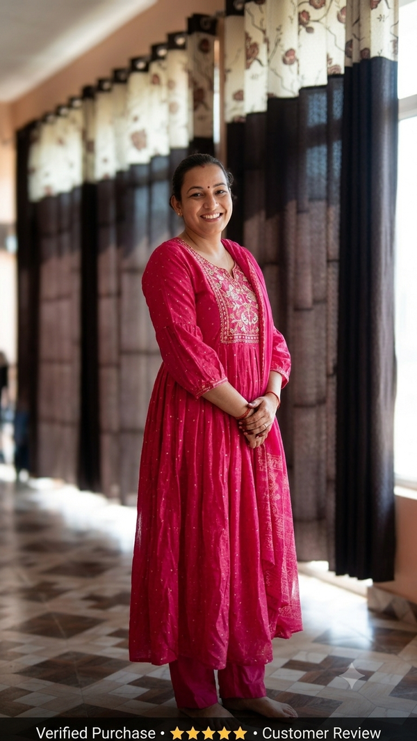Manjula Sharma :- Bht hi pyar suit hai or soft stuff ..